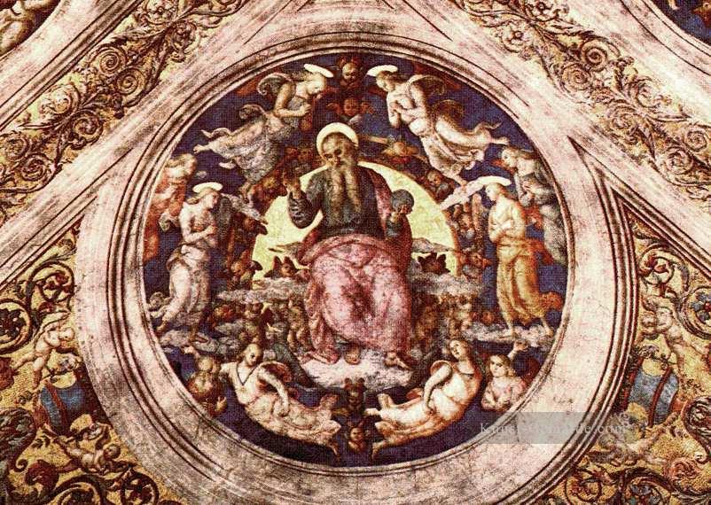 Gott  der Schöpfer und Engel Renaissance Pietro Perugino Ölgemälde